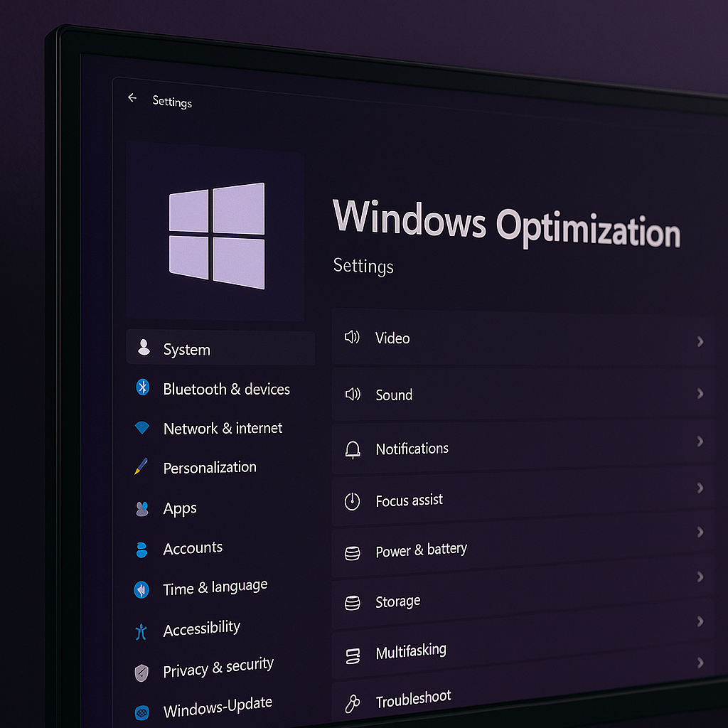 Imagem representativa de Otimização do Windows